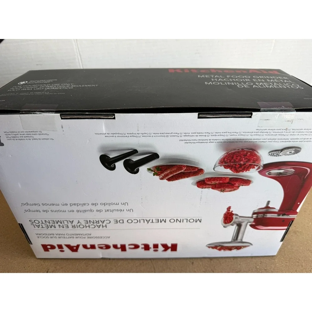 KitchenAid Metal Food Grinder Stand Mixer Attachment in Box NEW SEALED - Picture 4 of 4